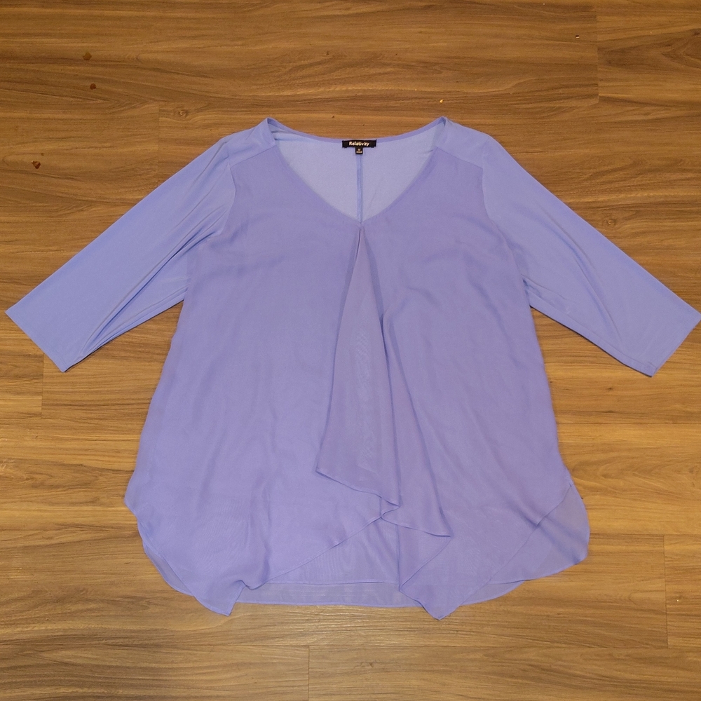 Relativity Light Purple Women's Blouse